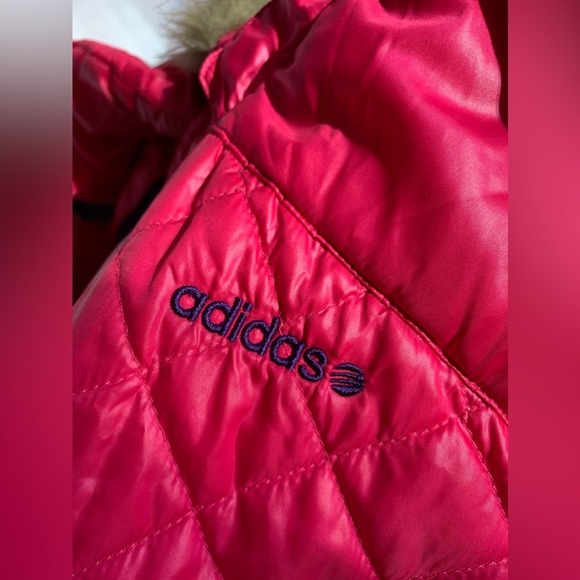 ADIDAS ORIGINAL VINTAGE PUFFER PINK SIZE M/L - Picture 3 of 7